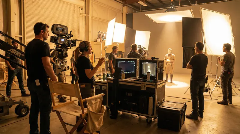 麻豆视频国际化专业拍摄团队合作现场